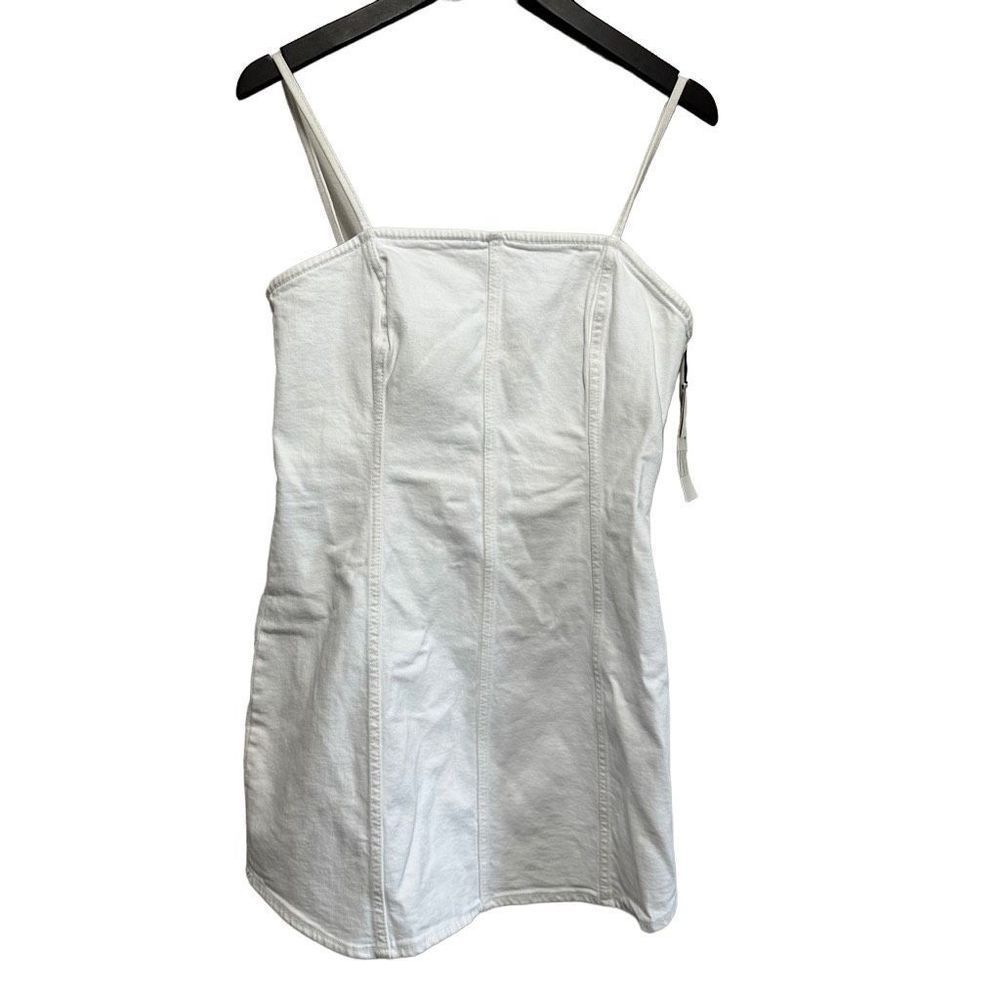 NWT Zara white cotton mini dress size M